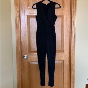 Sleeveless Black Jumpsuit